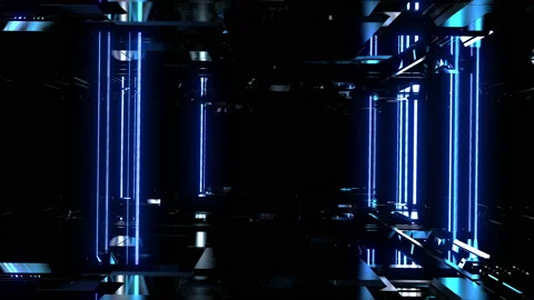 Neon colonnade Stock Footage 145949429