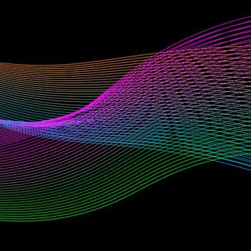 Neon color abstract gradient linear background. bright print Stock Illustration