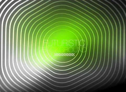 Neon color square shape lines abstract background. Shiny magic energy and motion Stock Illustration