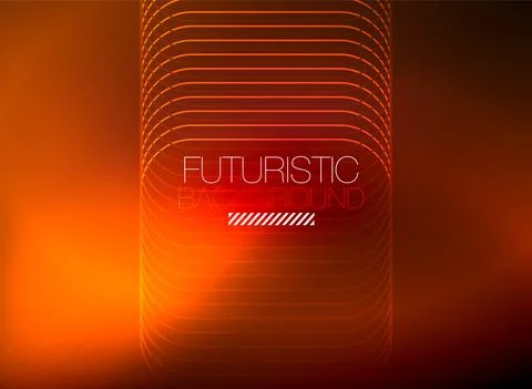 Neon color square shape lines abstract background. Shiny magic energy and motion Illustrazione stock