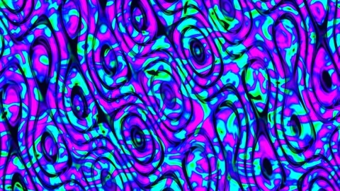 Neon Color Surreal Magic Pattern Tile Background Stock Footage 240326102