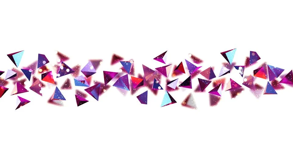 Neon color triangle cube cube Triangle shape 80s abstract gradient 3d Stock Illustration