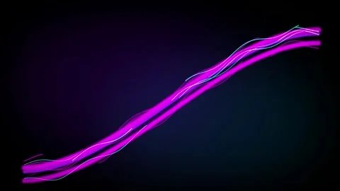 Neon colored fiber optic lines flow in a seamless loop Stock Footage 342949251