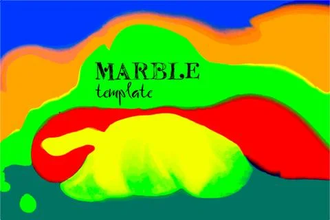 Neon colored marble pattern. Fluorescent liquid background. Artwork abstract Stock Illustration