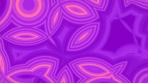 Neon colored pattern of randomly placed rounded shapes 3d render loop animation Stock Footage 171450404