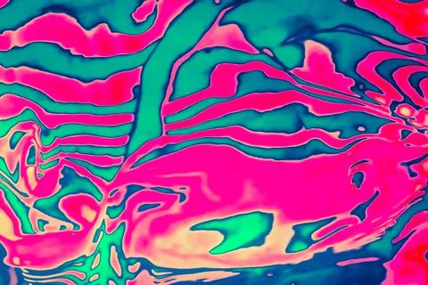 Neon colored psychedelic fluorescent striped zebra textured background Illustrazione stock