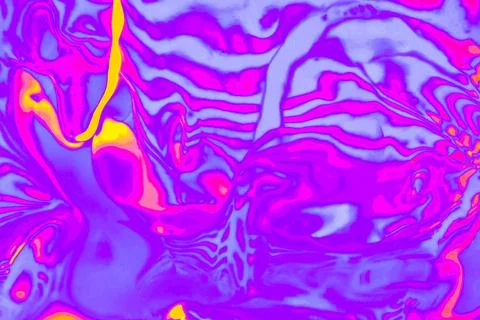 Neon colored purple psychedelic fluorescent striped zebra textured background Illustrazione stock