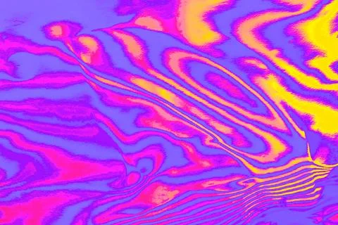 Neon colored purple psychedelic fluorescent striped zebra textured background Stock Illustration