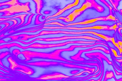 Neon colored purple psychedelic fluorescent striped zebra textured background Illustrazione stock