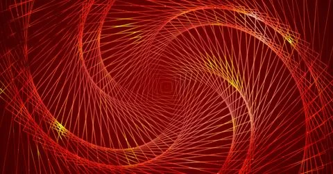 Neon-colored rotating tunnel moving forward in motion speed. Neon-animated .. Stock-Illustration