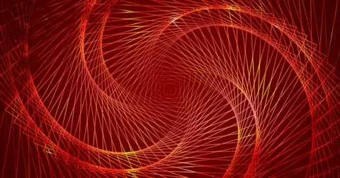 Neon-colored rotating tunnel moving forward in motion speed. Neon-animated .. Stock-Illustration