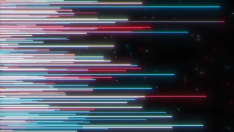 Neon colored space glowing lines Stock Footage 315220800