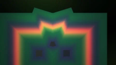 Neon colored square with gradient effect. Stock Footage 337481376
