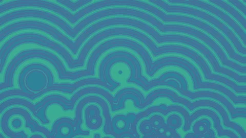 Neon colored wavy geometric motion surface. 3d rendering animation HD Stock Footage 172476568