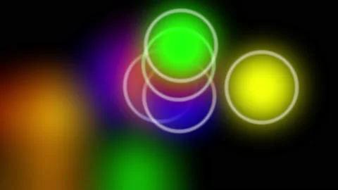 Neon Colorful Circles Animation. Stock Footage 239428221