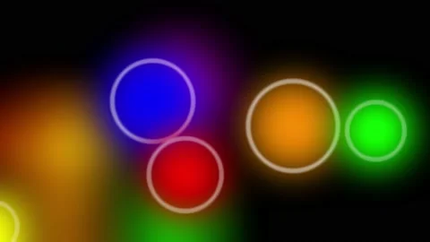 Neon Colorful Circles Animation. Stock Footage 239431941