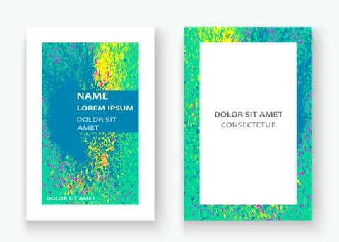 Neon colorful explosion paint splatter artistic covers design. D イラスト素材