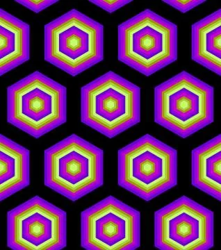 Neon Colour hypnotic background. Abstract Seamless Pattern. Vector illustrati Stock Illustration