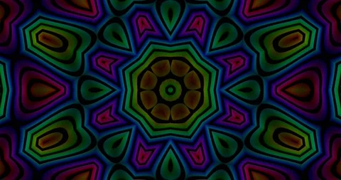 Neon Complex Abstract Pattern Loop Background Stock Footage 145765352