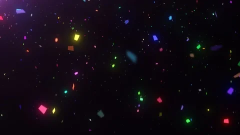 Neon Confetti 動画素材 98440407