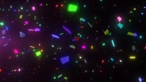 Neon Confetti Stock Footage 98440409