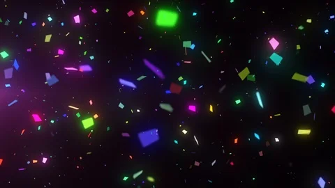 Neon Confetti 動画素材 98440420