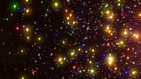 Neon Confetti Transition 動画素材 98440543