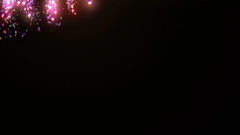 Neon Confetti Transition Stock Footage