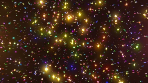 Neon Confetti Transition 動画素材 98440592