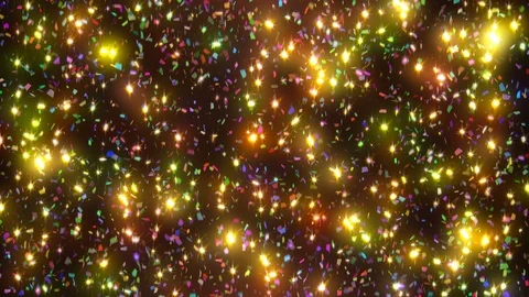 Neon Confetti Transition 動画素材 98440606