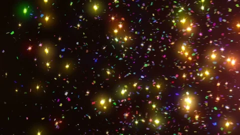 Neon Confetti Transition 動画素材 98440644