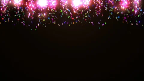 Neon Confetti Transition 動画素材 98440658