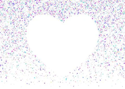 Neon Confetti. Violet Shiny Effect. Rainbow Glitter. Surreal Foi Stock Illustration
