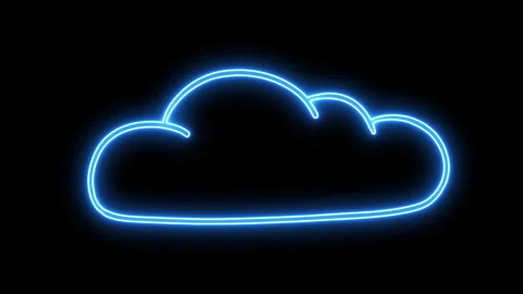 NEON COOL CLOUD Stock Footage 244377306