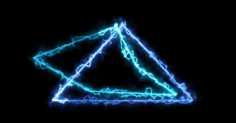 Neon cool futuristic lower third in moving cool neon colors on a dark backg.. Stock Illustration