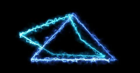 Neon cool futuristic lower third in moving cool neon colors on a dark backg.. Stock Illustration