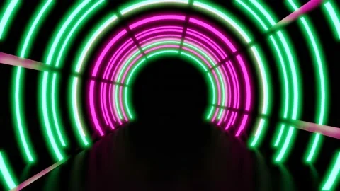 Neon corridor-0010200-0800 Stock Footage 147925268