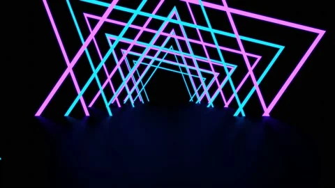Neon corridor-0140200-0600 Video stock 147925307
