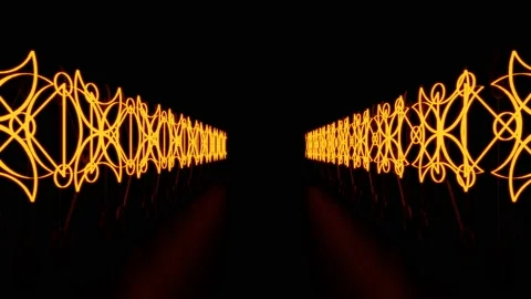 Neon corridor-0160200-0600 Stock Footage 147925335