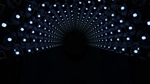 Neon corridor-021-010200-0600 Video stock 147925360