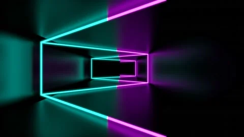 Neon corridor-0290200-0600 Stock Footage 147925394
