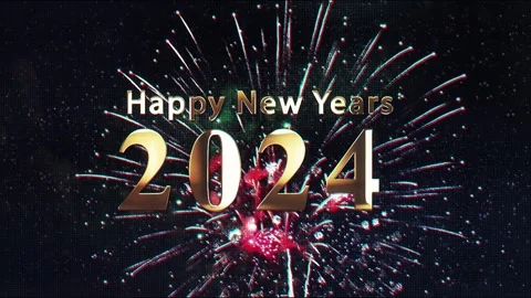 Neon Countdown, Happy New Year greetings... | Stock Video | Pond5