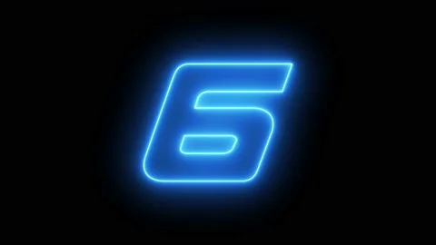 Neon countdown timer animation. vd 66 Stock Footage 224615817