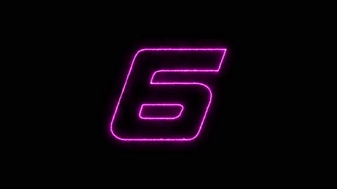 Neon countdown timer animation. vd 67 Stock Footage 224615824