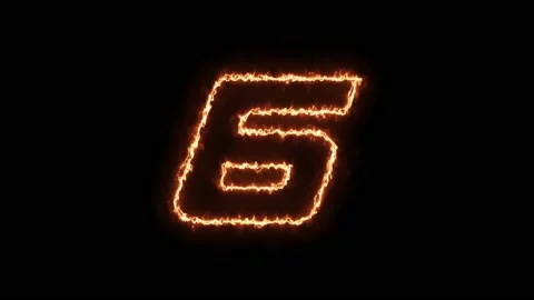 Neon countdown timer animation. vd 68 Stock Footage 224615908