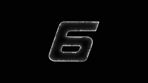 Neon countdown timer animation. vd 75 Video stock 224616003