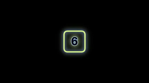 Neon countdown timer creates anticipation for a product reveal Video stock 325252212