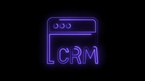 Neon crm interface animation customer relationship management digital softw.. Stock Footage 314548258