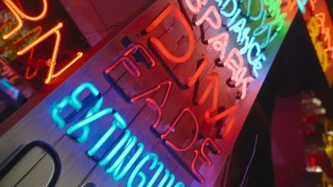 Neon cross Stock Footage 100475835