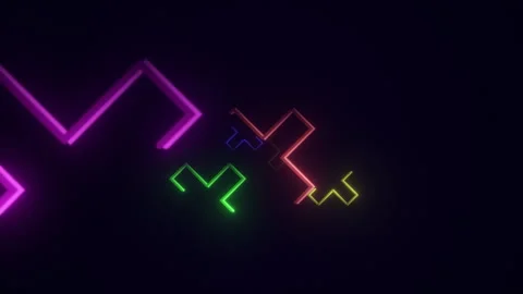 Neon Crosses Seamless Video Loop For Shows Stock Footage 297745888